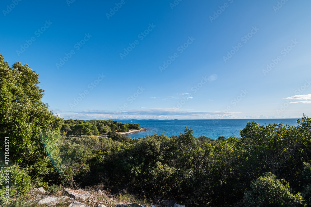 Beautiful view of the coast of croatia