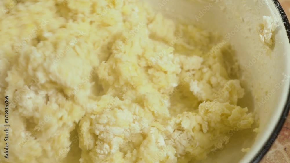 kneads the dough close up hd kneads the dough close up hd