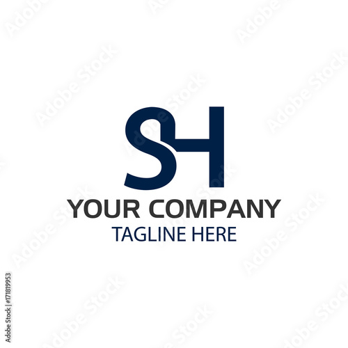 Creative Letter S and H Logo Design