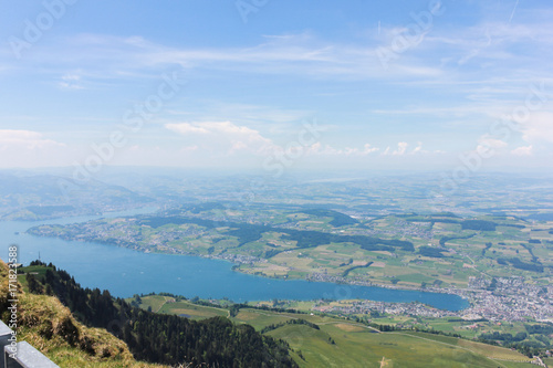 View on the Rigi Kulm Switzerland Visible 360 degrees