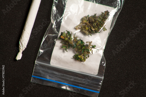 box for medical marijuana as directed by a doctor for the treatment of marijuana photo