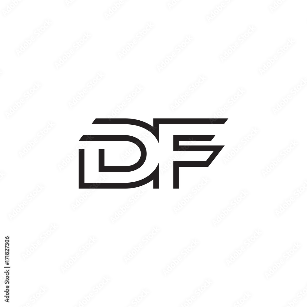 initial letter logo line unique modern DA to DZ initial letter logo line unique modern DA to DZ
