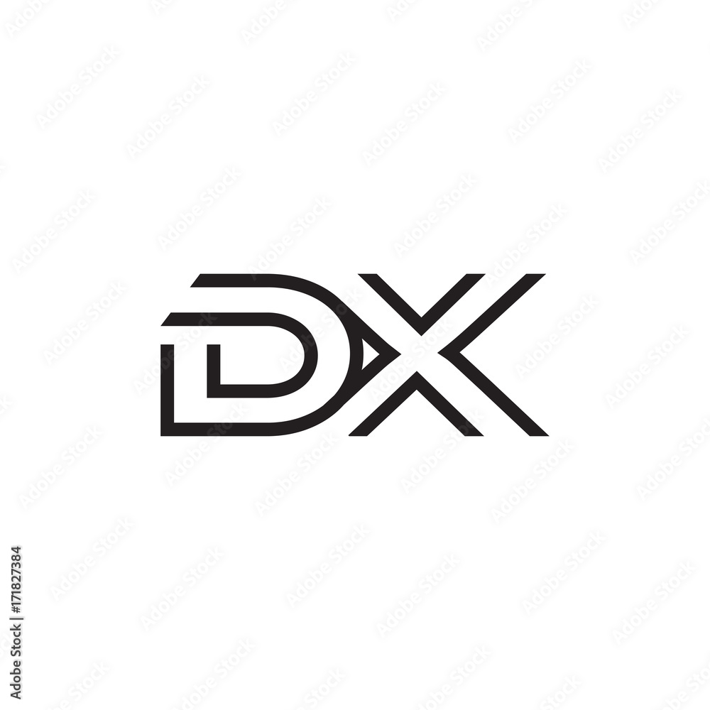 Obraz premium initial letter logo line unique modern DA to DZ
