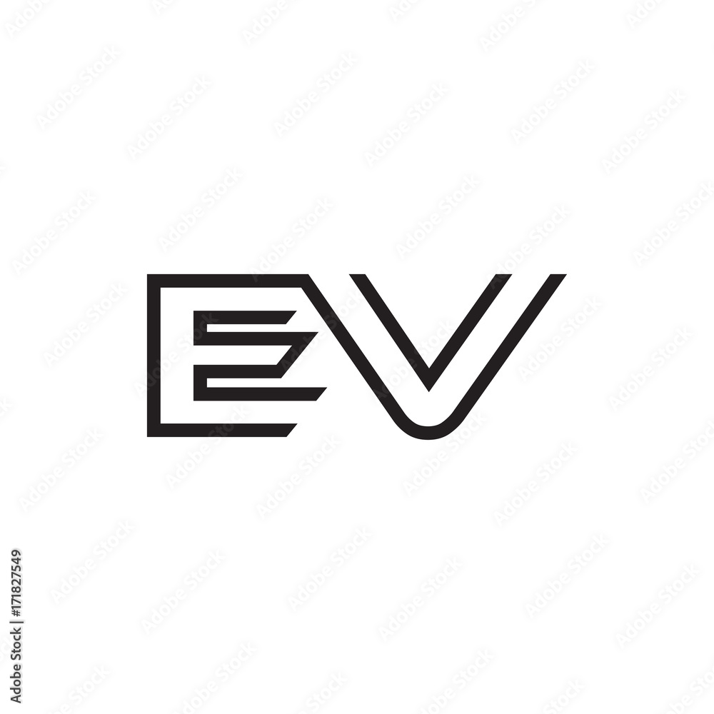initial letter logo line unique modern EA to EZ initial letter logo line unique modern EA to EZ