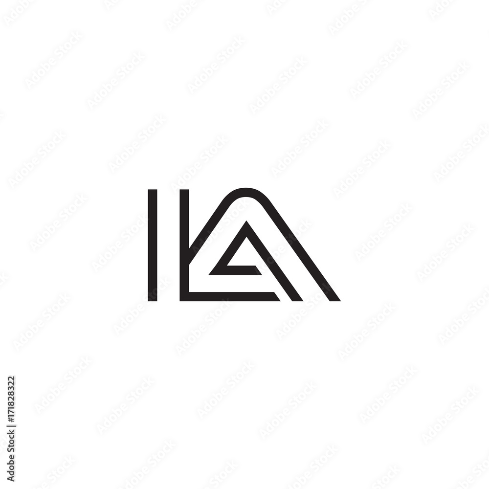 initial letter logo line unique modern IA to IZ initial letter logo line unique modern IA to IZ