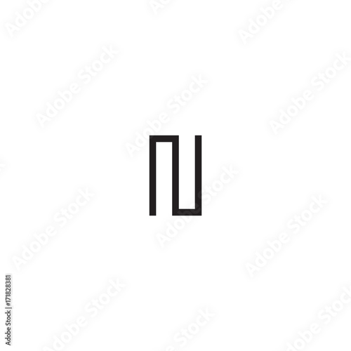 initial letter logo line unique modern IA to IZ