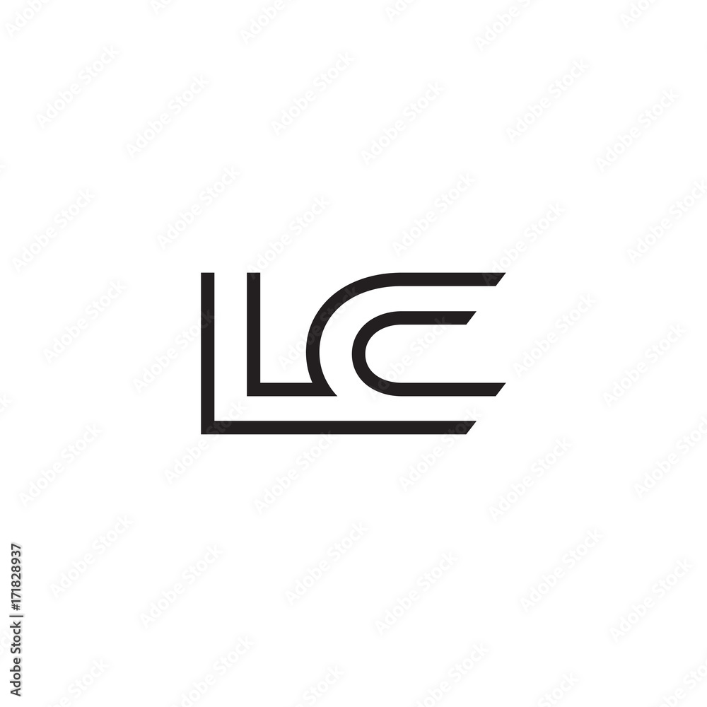 initial letter logo line unique modern LA to LZ initial letter logo line unique modern LA to LZ