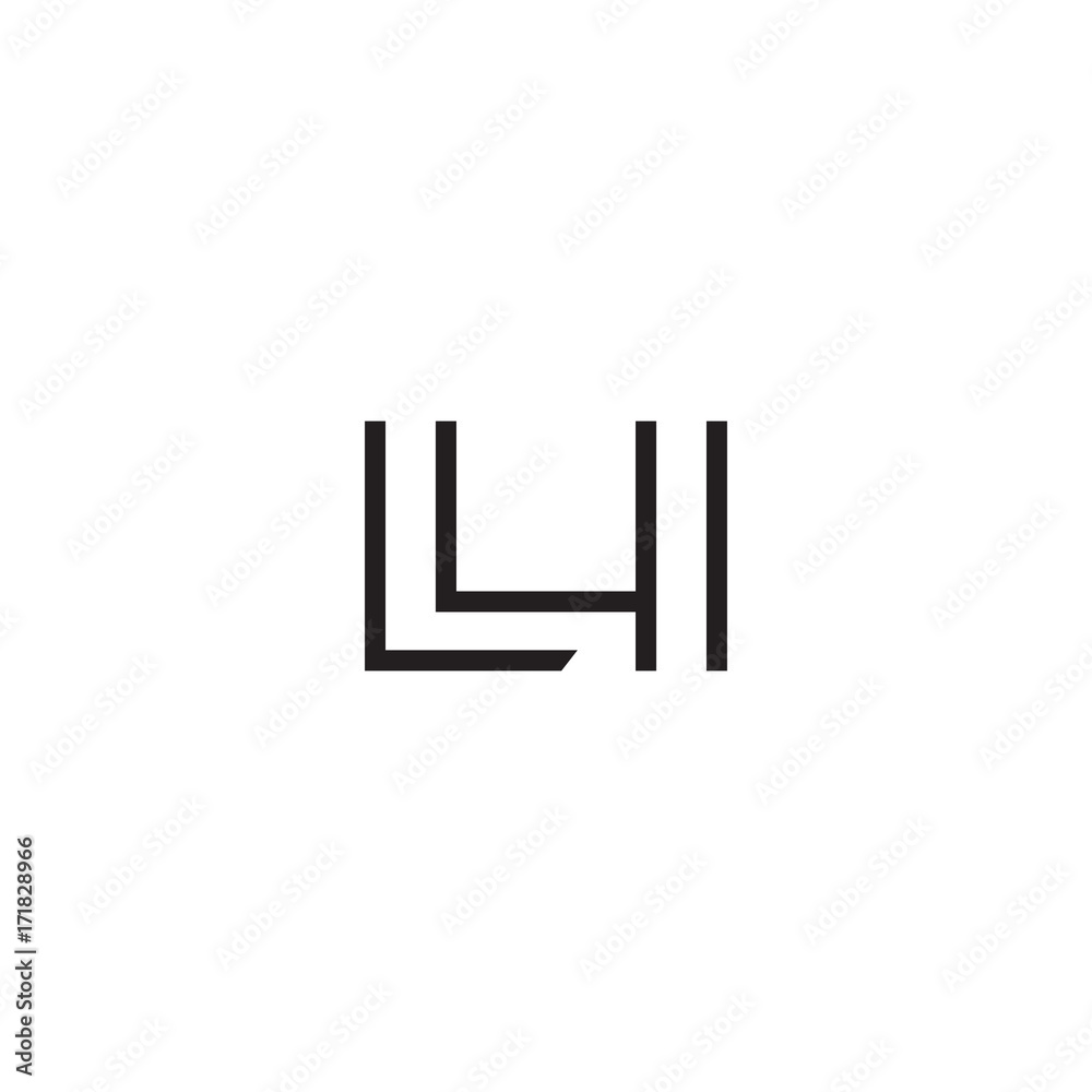 initial letter logo line unique modern LA to LZ initial letter logo line unique modern LA to LZ