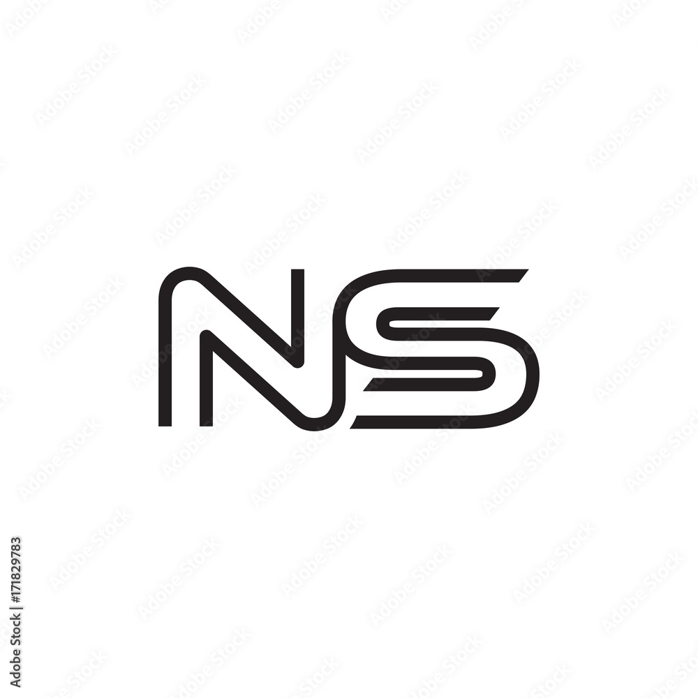 initial letter logo line unique modern NA to NZ initial letter logo line unique modern NA to NZ