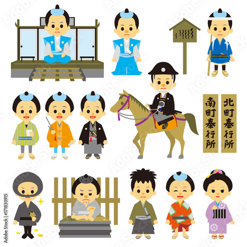 Tableau sur toile 江戸時代　時代劇　奉行　役人　泥棒　その他