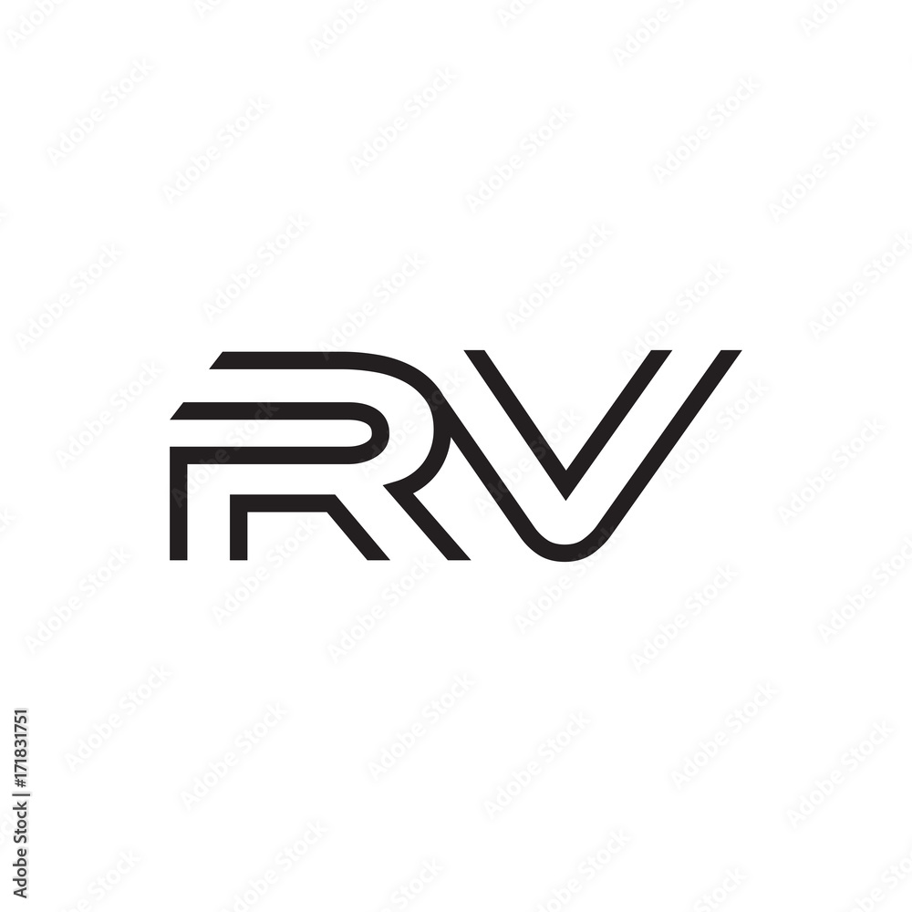initial letter logo line unique modern RA to RZ initial letter logo line unique modern RA to RZ