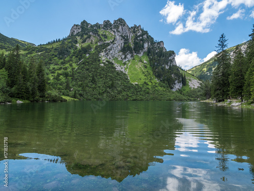 The mountain lake Soinsee in Tyrol  Bavaria