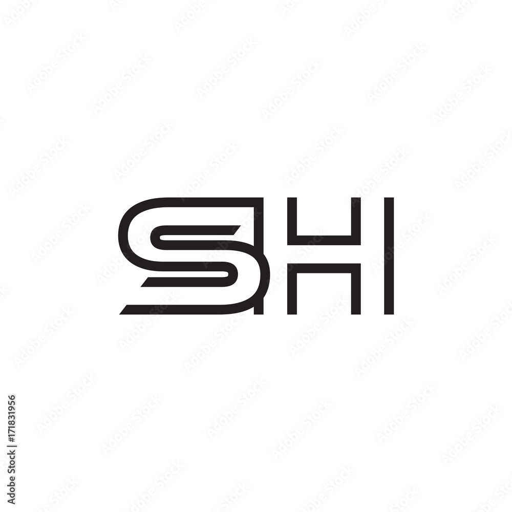 initial letter logo line unique modern SA to SZ initial letter logo line unique modern SA to SZ