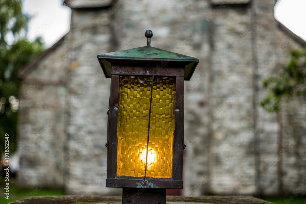 Detail of the church of Voss in Norway - 5