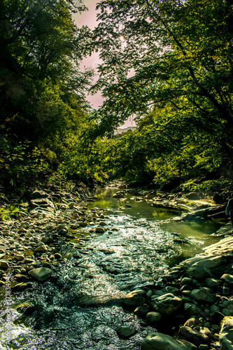 Mountain river stream landscape, Azerbaijan