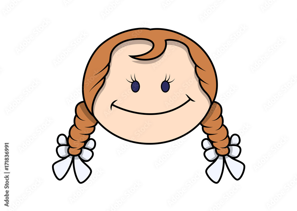 Clipart Little Girl Face