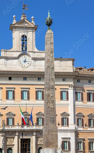 Obelisk of Montecitorio, Rome, Italy © Vladislav Gajic