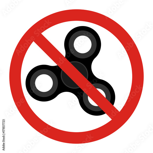 Don't playing finger spinner toy.