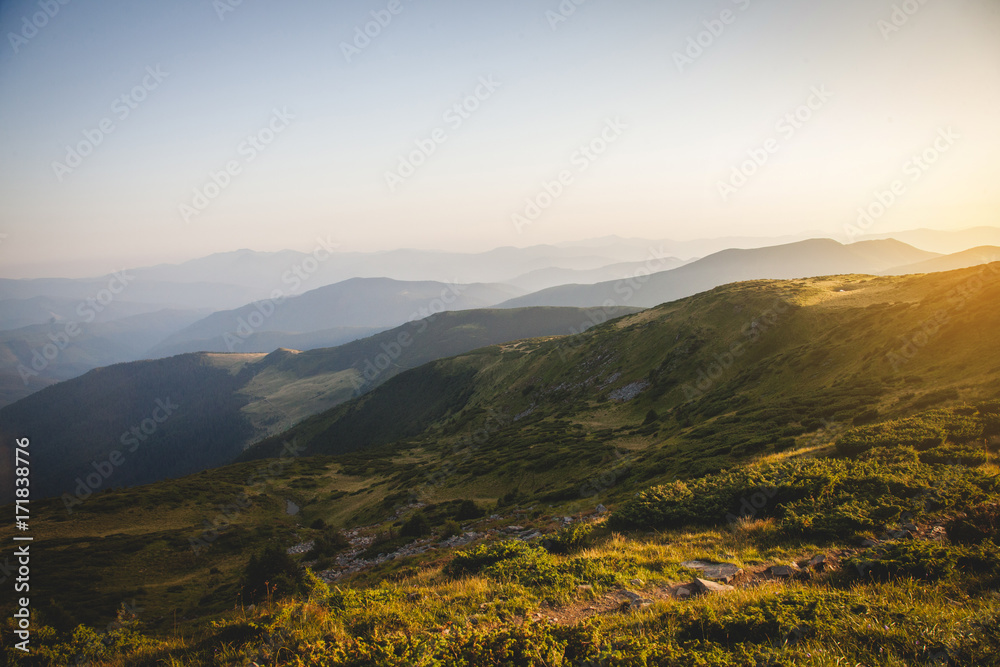 Beautiful Valley in Mountains