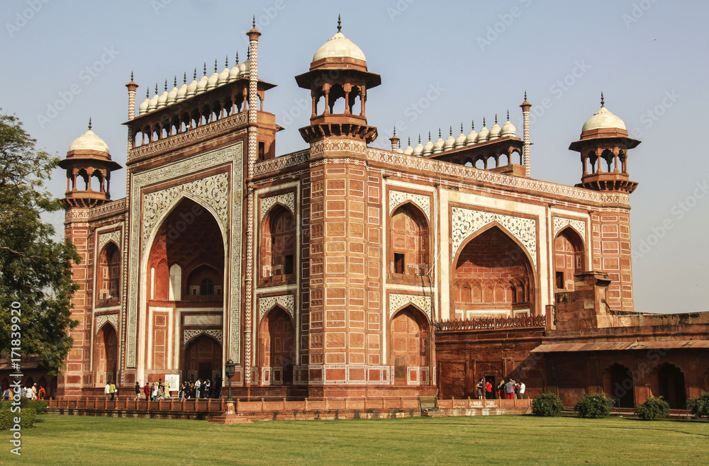 The great gate to Taj Mahal, Agra,India
