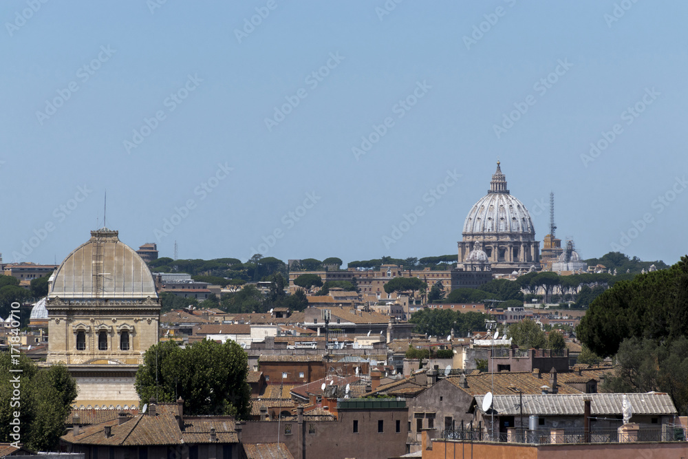 View of roofs of Rome