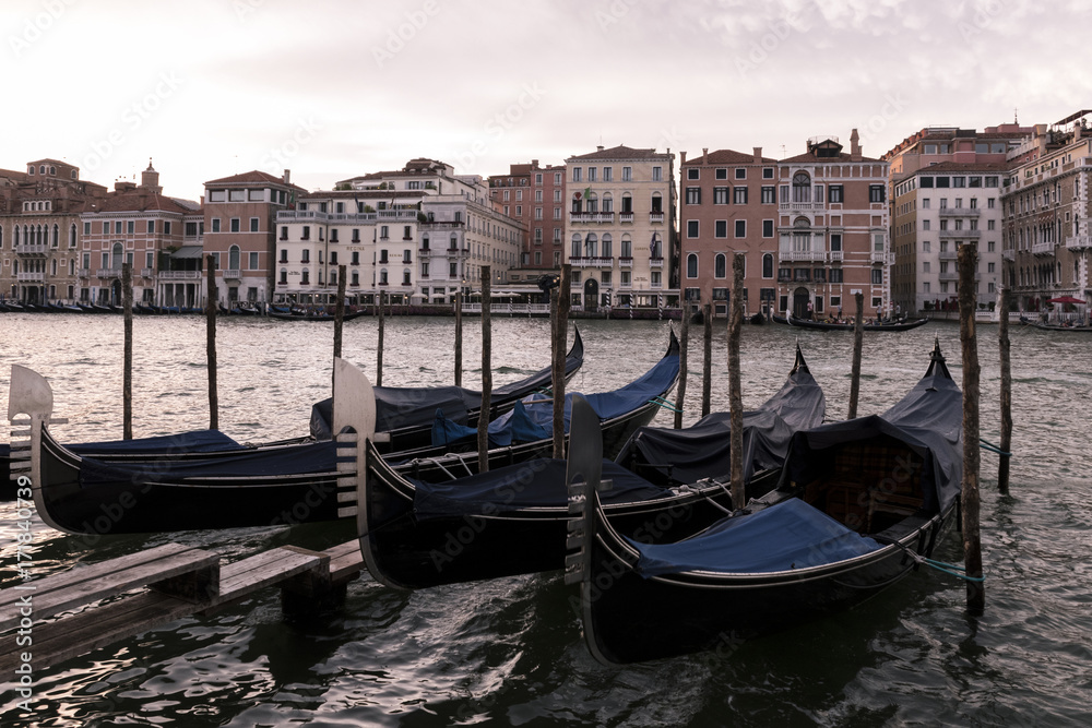 View of Gondola in Venice canal