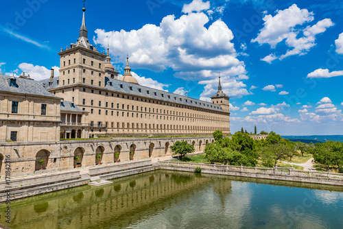 Canvas Print Royal Site of San Lorenzo de El Escorial, Spain