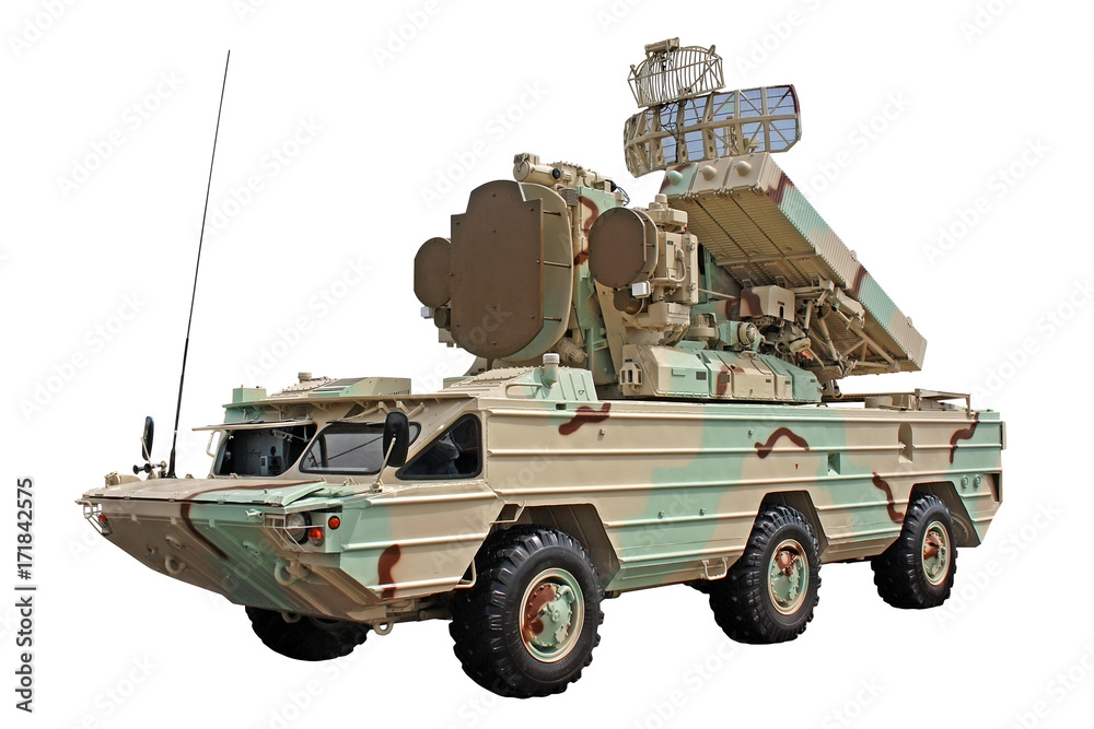 Modernized combat vehicle from the anti-aircraft missile system 