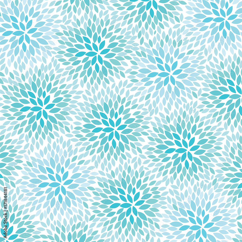 Blue Flowers - abstract background pattern - vector eps10 Blue Flowers - abstract background pattern - vector eps10