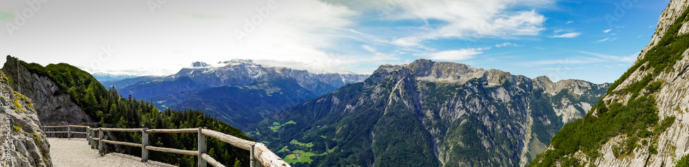 panorama from alps of austria
