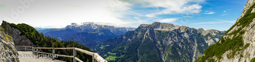 panorama from alps of austria