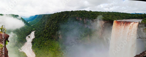 Kaieteur waterfall, one of the tallest falls in the world at potaro river Guyana