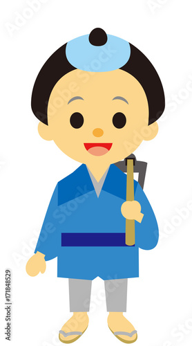 江戸時代 時代劇 クワをかつぐ男性 Stock イラスト Adobe Stock 江戸時代 時代劇 クワをかつぐ男性 Stock イラスト Adobe Stock