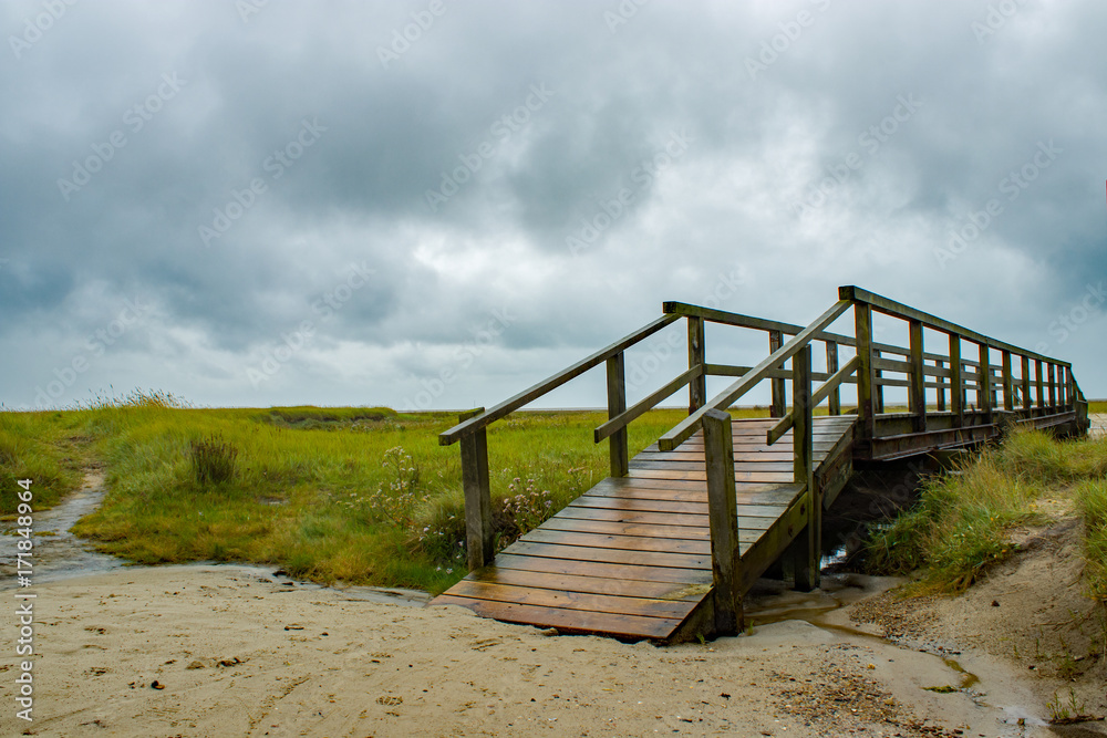 Brücke in St. Peter- Ording / Nordsee