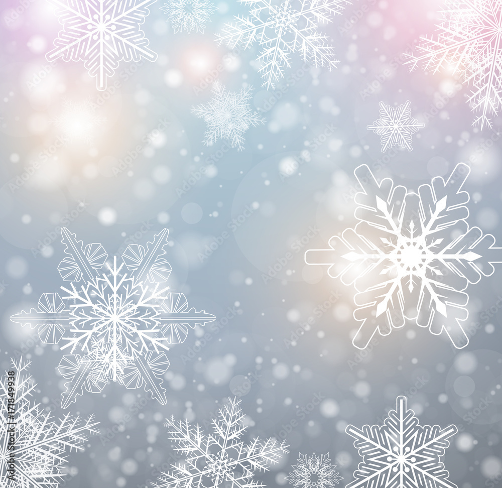Christmas background with snowflakes Christmas background with snowflakes