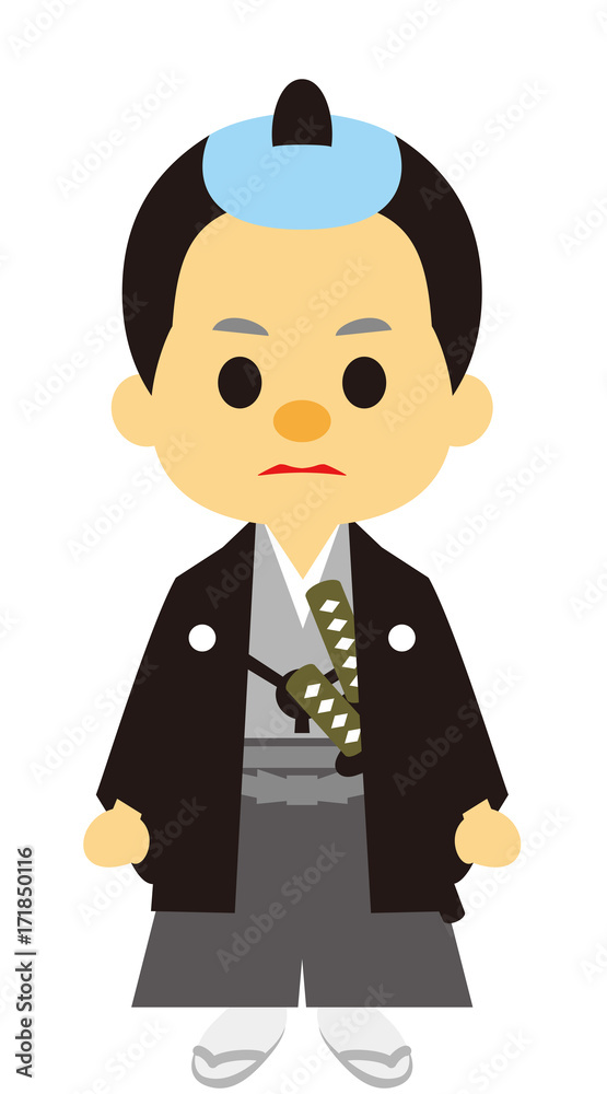 江戸時代 時代劇 侍 Stock イラスト Adobe Stock