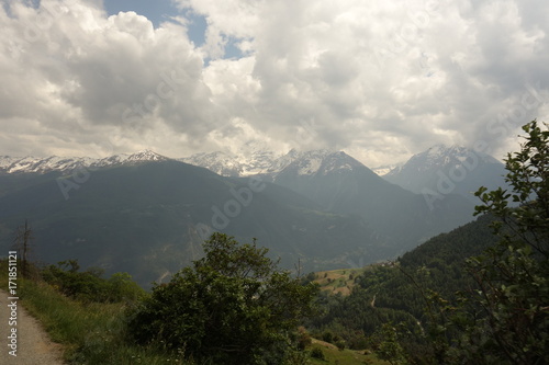 Aosta Valley  Mountain view in North Italy 