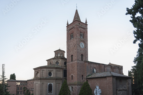 Wallpaper Mural VAL D'ORCIA, TUSCANY-ITALY, OCTOBER 31, 2016: The Abbey of Monte Oliveto Maggiore is a large Benedictine monastery in the Italian region of Tuscany, near Siena. Torontodigital.ca