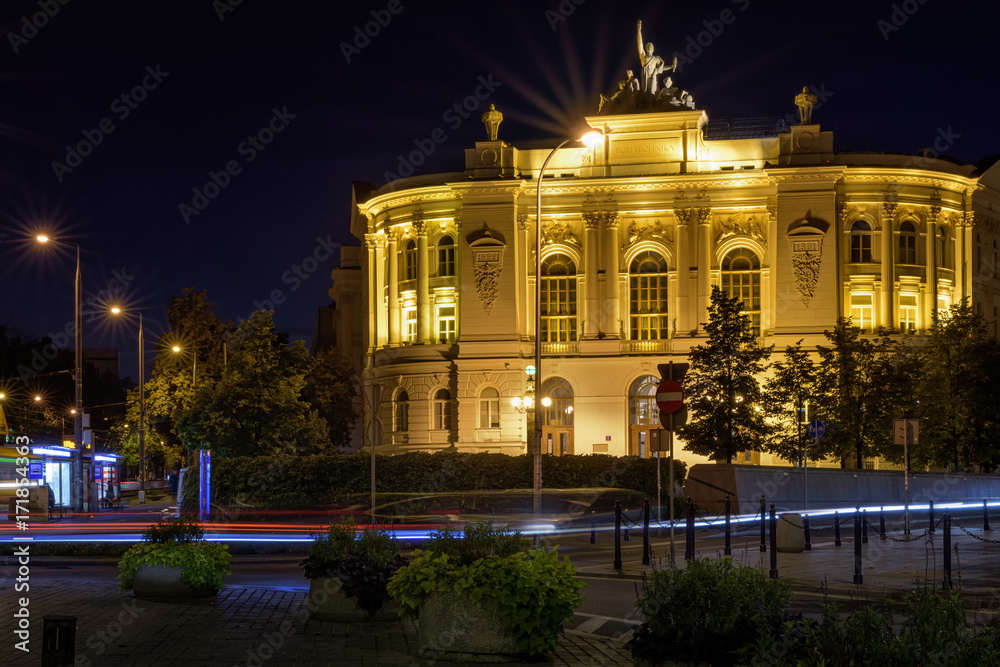 Fototapeta premium Plac Politechniki - Warsaw University of Technology