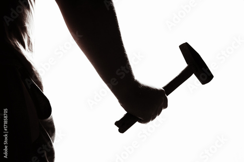 Assault with a hammer. Hand with a hammer. Murder with a hammer.
