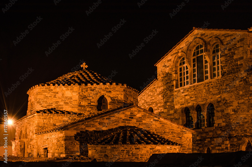 Griechenland Kirche Nacht
