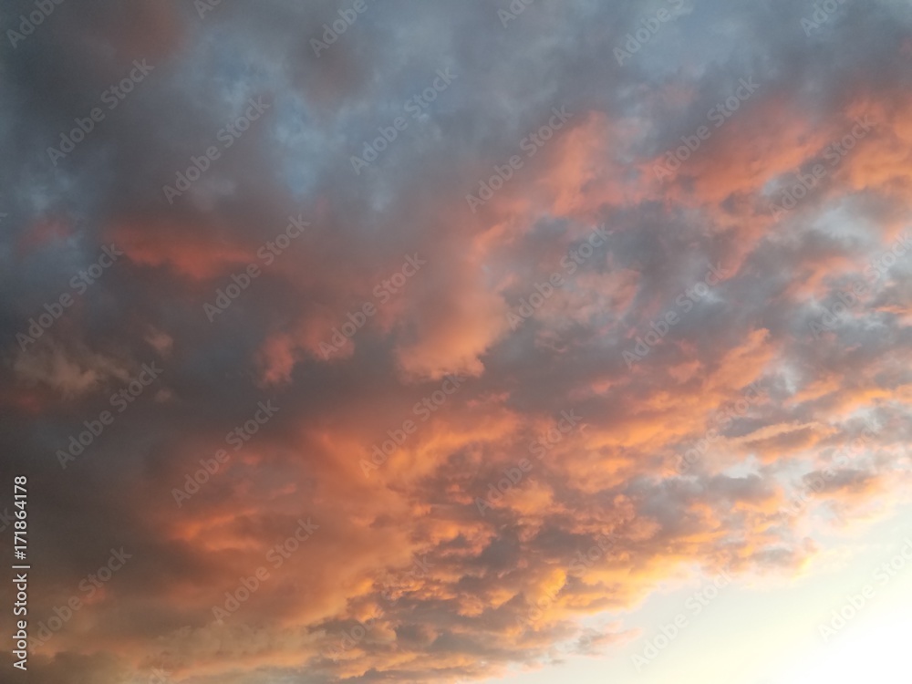 cloud during sunset