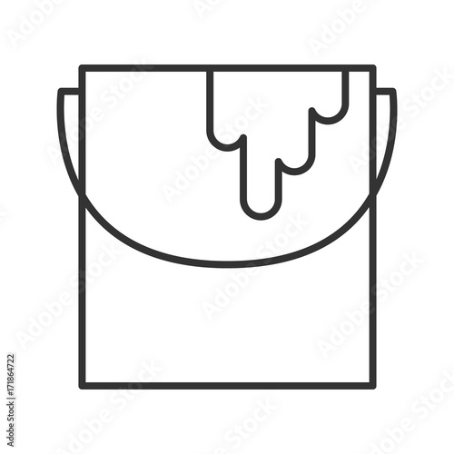 Paint bucket linear icon