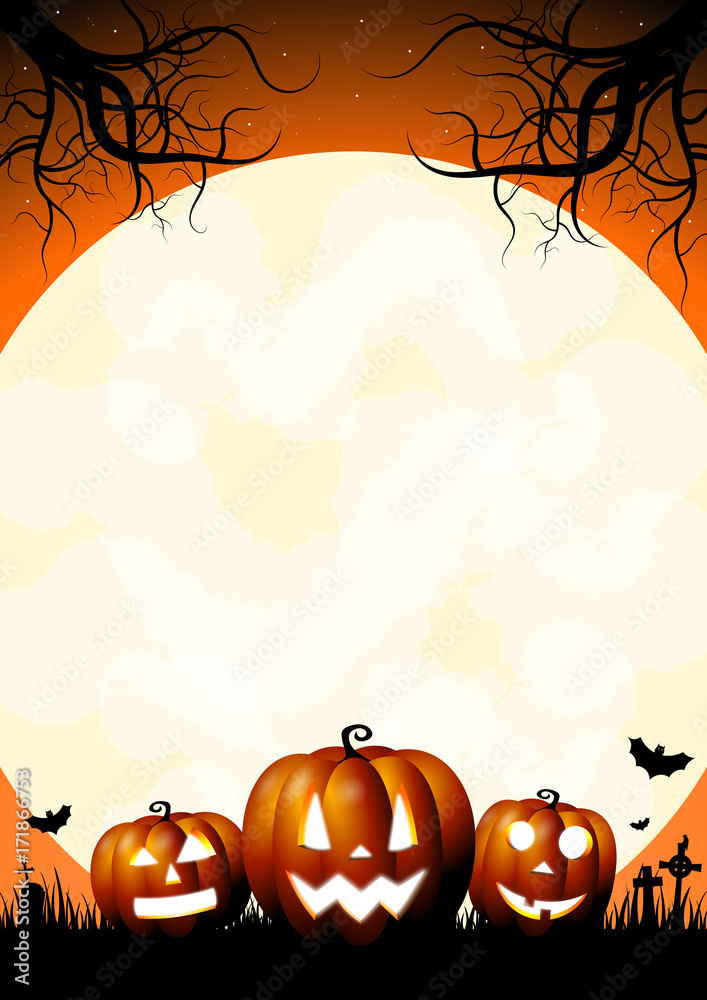 Obraz premium Halloween card