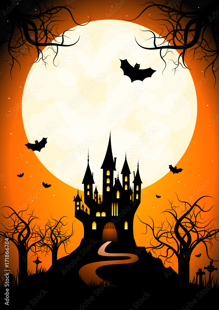 Fototapeta premium Halloween poster