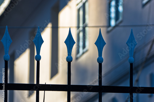 Fence detail from Beocin monastery at Fruska gora mountain, Serbia photo