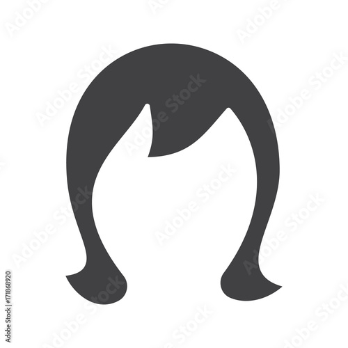 Wig, periwig, peruke glyph icon