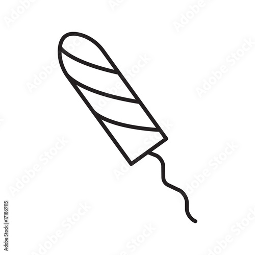 Sanitary tampon linear icon