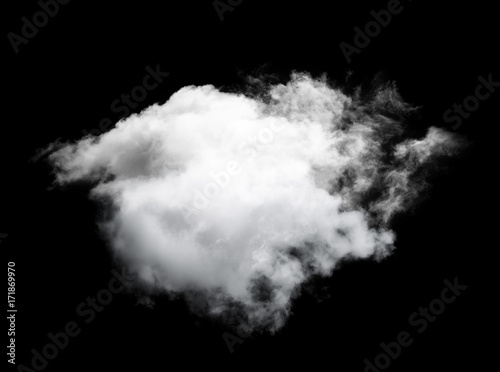 cloud on black background