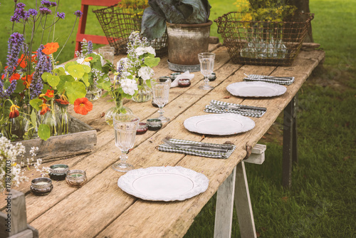 Garden party table